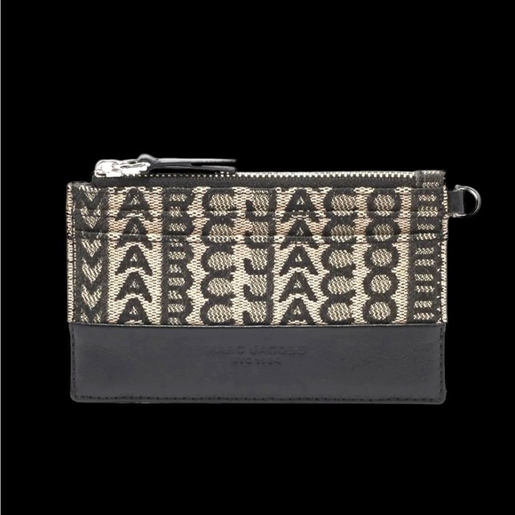 Marc Jacobs Handbags - Marc Jacobs The Top Zip Wristlet Canvas Leather Wallet